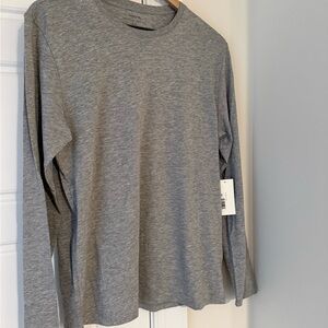 Vince Heather Gray Long Sleeve Men's Tee